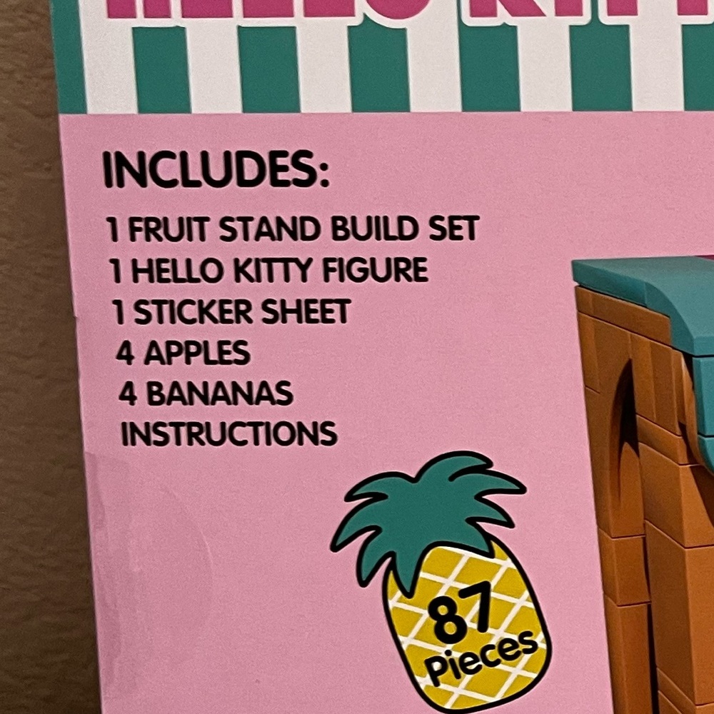 Hello Kitty Fruit Stand Build Set NIB - Picture 5 of 6